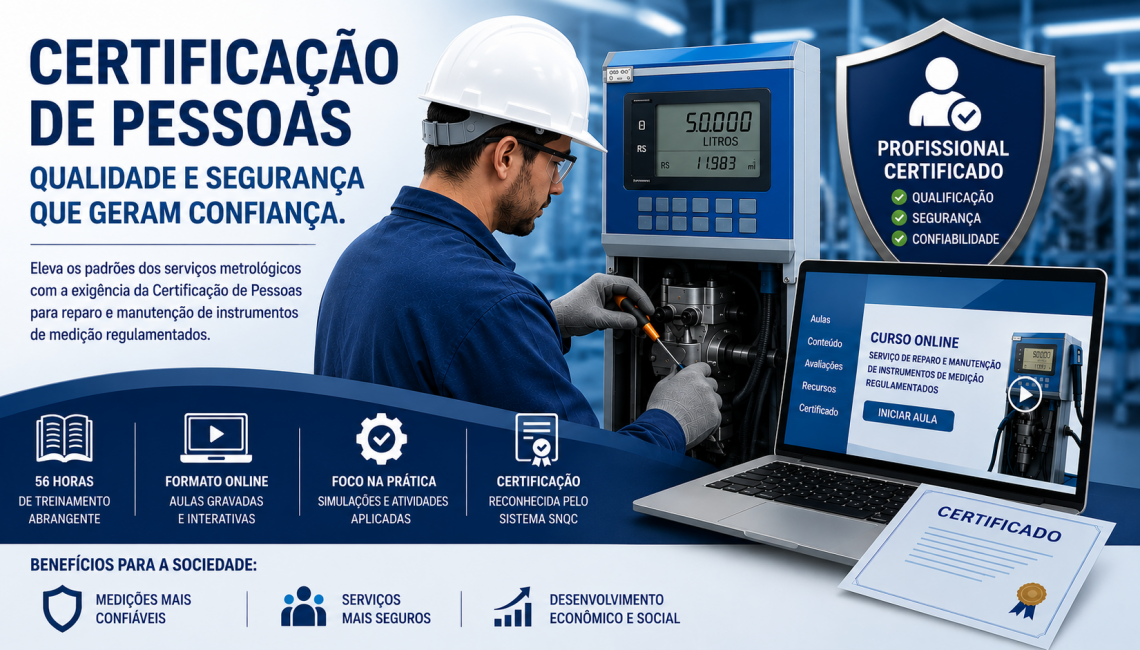 Certificação de Pessoas fortalece a qualidade e a segurança nos serviços metrológicos